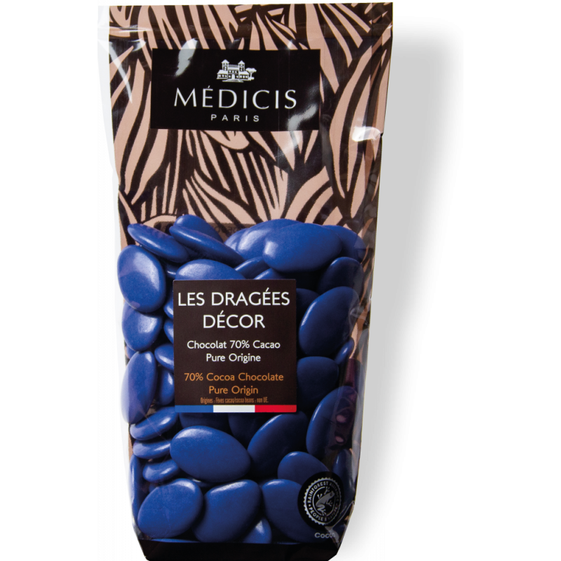 Sachet Dragées Décor Bleu de France 250 g