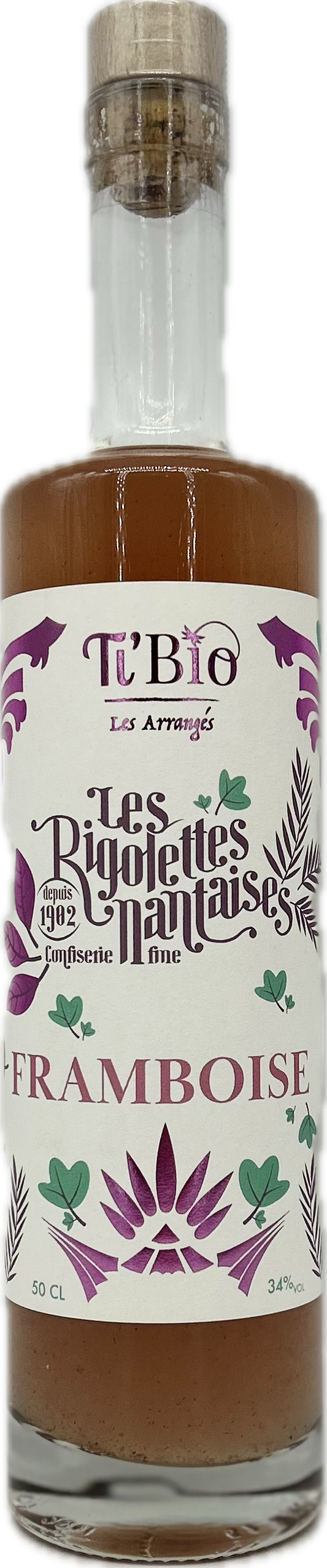 BOUTEILLE DE RHUM aux Rigolettes Framboise 50 CL