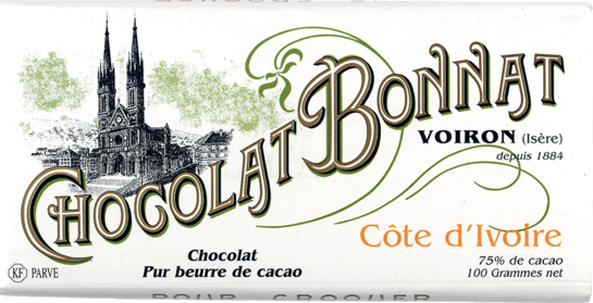 Chocolat Noir Bonnat Côte d'Ivoire