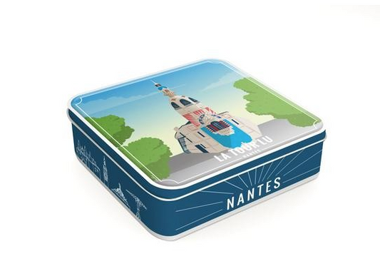 Boite CARREE de NANTES (décor LA TOUR LU) 450g