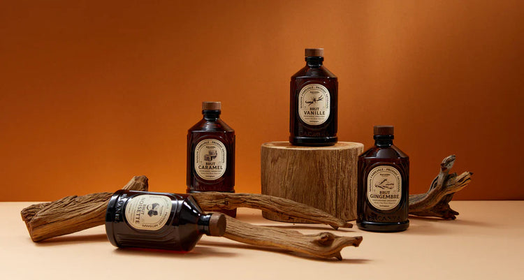 Bouteilles de sirop brut BACANHA