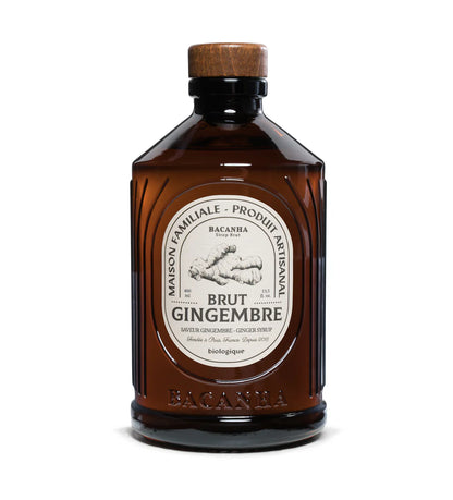 Bouteille de sirop brut GINGEMBRE BIO