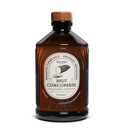 Bouteille de sirop brut CONCOMBRE BIO