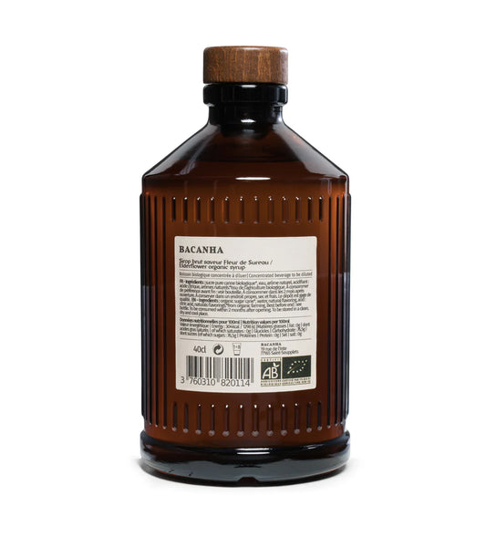 Bouteille de sirop brut FLEUR DE SUREAU BIO