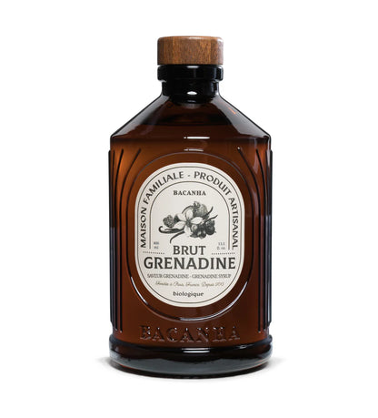Bouteille de sirop brut GRENADINE BIO
