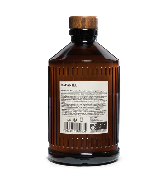 Bouteille de sirop brut LAVANDE BIO