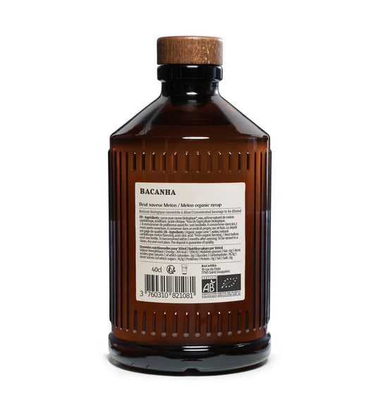 Bouteille de sirop brut MELON BIO