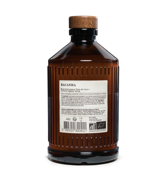 Bouteille de sirop brut NOIX DE COCO BIO