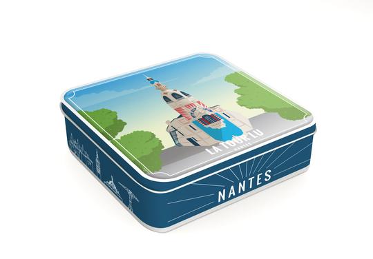 Boites carrées décor de NANTES