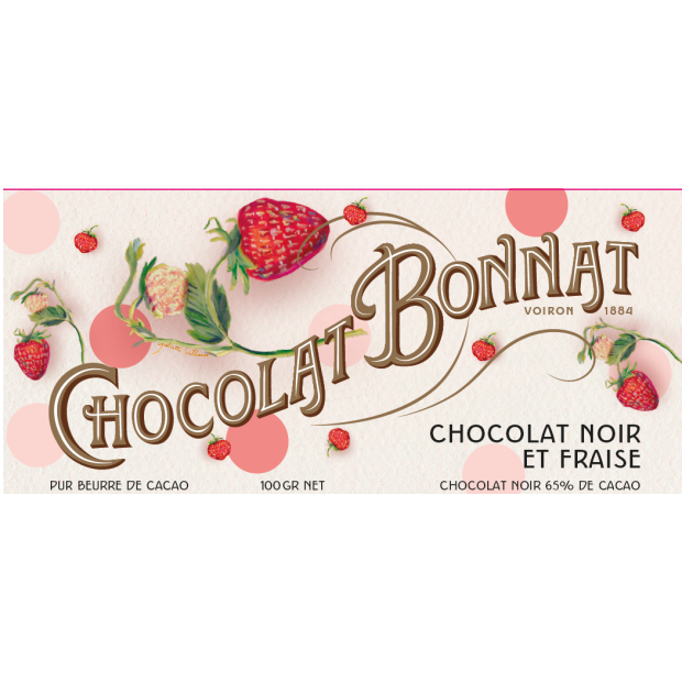 Chocolat Bonnat CHOCOLAT NOIR ET FRAISE