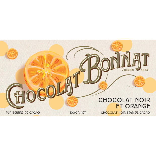 Chocolat Bonnat CHOCOLAT NOIR ET ORANGE