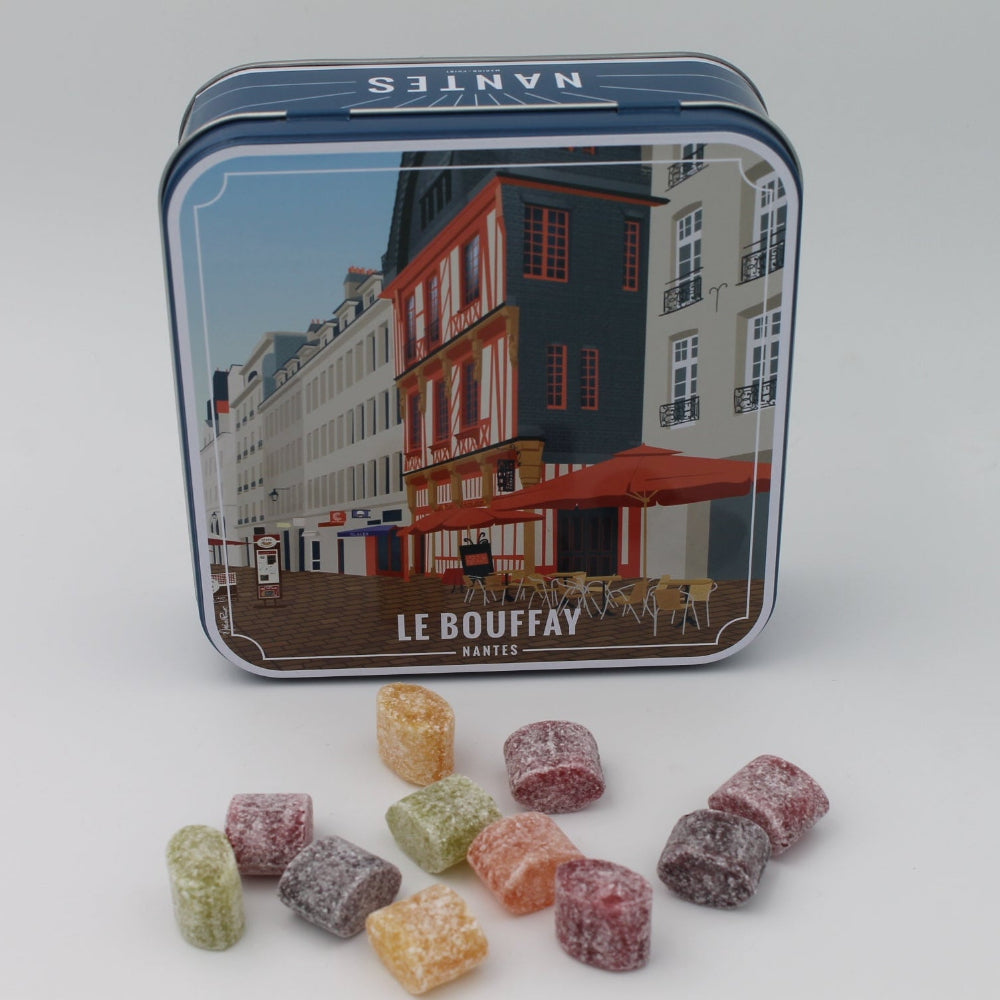 Boites carrées décor de NANTES