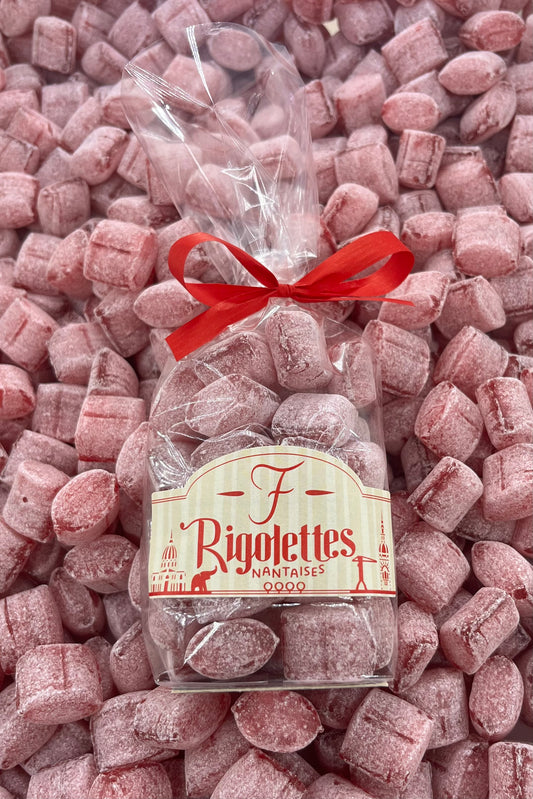 NOUVEAU Sachet Rigolettes à la Fraise de la Fraiseraie de PORNIC 250 g