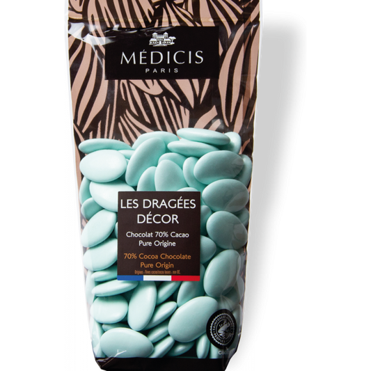 Sachet Dragées Décor Vert d'eau 250 g