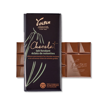 Chocolat VOISIN AU LAIT FONDANT AUX ECLATS DE NOISETTES
