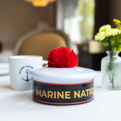 BOITE BACHI Marine Nationale garnie de Rigolettes TRICOLORES
