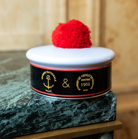 BOITE BACHI Marine Nationale garnie de Rigolettes TRICOLORES