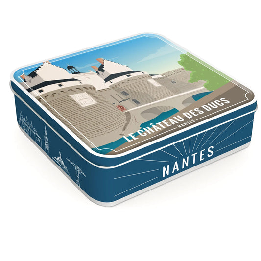 Boite Carrée décor Château de Nantes Rigolettes Fruits 450 g