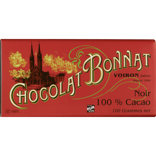 Chocolat Bonnat 100% CACAO NOIR