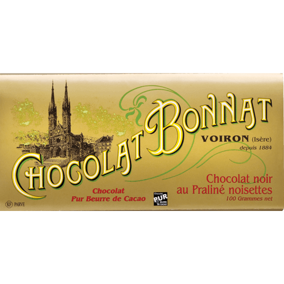 Chocolat Bonnat PRALINE NOISETTE NOIR