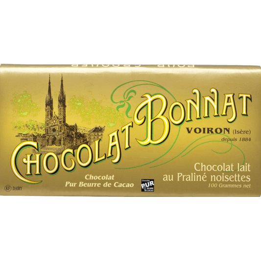 Chocolat Bonnat PRALINE NOISETTE LAIT