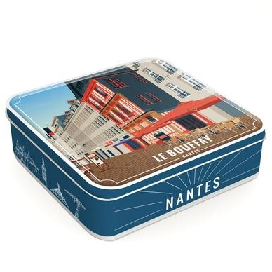 Boites carrées décor de NANTES